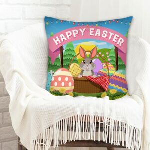 AULEDIO Housse de coussin 45x45 cm carrée fermeture à glissière pour la Saint-Valentin, mariage, anniversaire AULEDIO Housse de coussin 45x45 cm carrée fermeture à glissière pour la Saint-Valentin, mariage, anniversaire