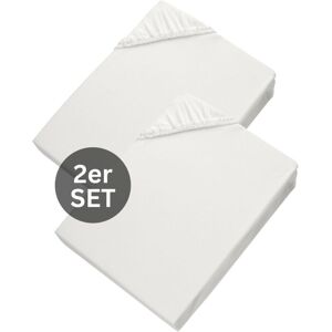 SCHÖNER WOHNEN-KOLLEKTION SCHÖNER WOHNEN Spannbettlaken BASIC - 2er Set 150x200 cm, Weiß SCHÖNER WOHNEN-KOLLEKTION SCHÖNER WOHNEN Spannbettlaken BASIC - 2er Set 150x200 cm, Weiß