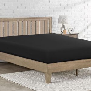 Spannbettlaken 120x200 30cm Bonnet 2 Personen, Bequemer und Atmungsaktiver Mikrofaser Matratzenbezug Schwarz Spannbettlaken 120x200 30cm Bonnet 2 Personen, Bequemer und Atmungsaktiver Mikrofaser Matratzenbezug Schwarz