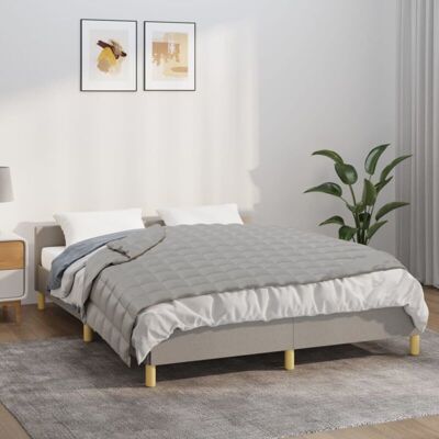 vidaXL Gewichtsdecke grau 120x180 cm 9 kg stoff (350717) vidaXL Gewichtsdecke grau 120x180 cm 9 kg stoff (350717)
