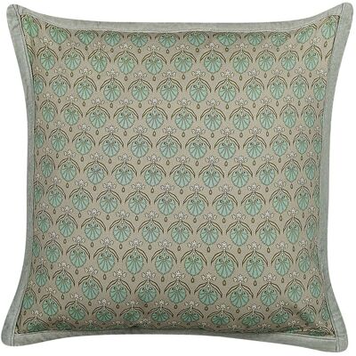 Beliani Baumwollkissen mit Blattmuster - 45x45cm - Dekokissen & Bezüge Beliani Baumwollkissen mit Blattmuster - 45x45cm - Dekokissen & Bezüge