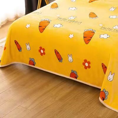 HEAT Kuscheldecke Mit Cartoon-muster, Dick, Klimatisiert, Für Zuhause, Schlafzimmer, Büro Und Reisen, Happy Radish, 180 X 200 Cm / 70,9 X 78,7 Zoll HEAT Kuscheldecke Mit Cartoon-muster, Dick, Klimatisiert, Für Zuhause, Schlafzimmer, Büro Und Reisen, Happy Radish, 180 X 200 Cm / 70,9 X 78,7 Zoll