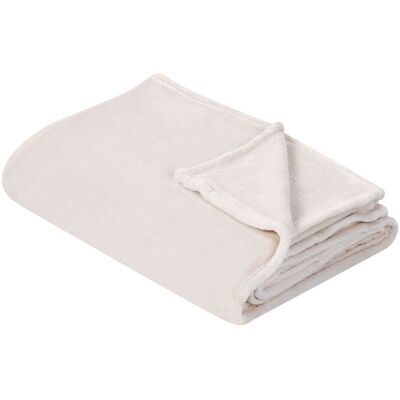 Beliani Decke Off-White 150x200cm Weiches Polyester - Decke Beliani Decke Off-White 150x200cm Weiches Polyester - Decke