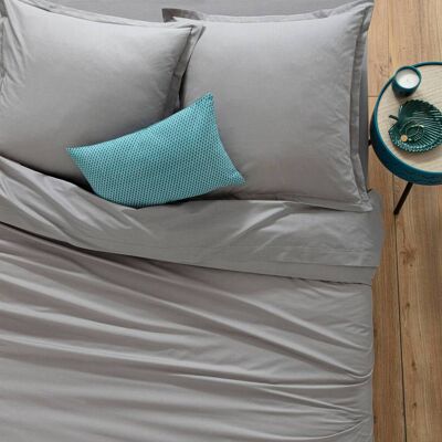 Atmosphera Graue Baumwoll-Nordic-Bezug 140 x 200 - Nordic cover Atmosphera Graue Baumwoll-Nordic-Bezug 140 x 200 - Nordic cover