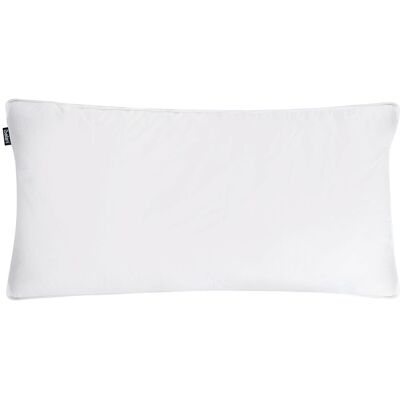 BELIANI Kopfkissen Vihren Niedrig Entenfedern Und Daunen 40 X 80 Cm Weiß BELIANI Kopfkissen Vihren Niedrig Entenfedern Und Daunen 40 X 80 Cm Weiß