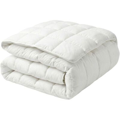 Beliani Bettdecken Weiß Polyester Einzeln Size - Bettdecke Beliani Bettdecken Weiß Polyester Einzeln Size - Bettdecke