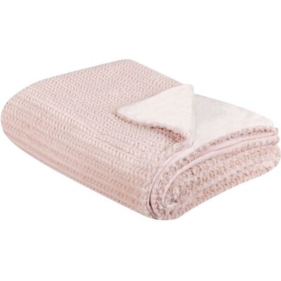 Beliani Pinkes Polyesterbett - 150x200cm - Gemütliches Accessoire Beliani Pinkes Polyesterbett - 150x200cm - Gemütliches Accessoire