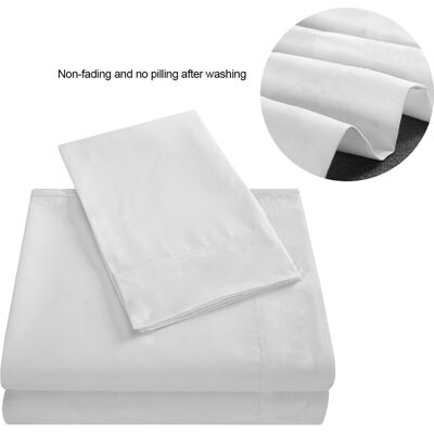 HEAT 3-teiliges Einzelbett-set, Spannbettlaken Mit Extra Tiefen Taschen, Cremeweiße Bettdecke, Weiche Und Bequeme Premium-bettwäsche, Laken Und Kissenbezug-set, Erstklassige Qualität. HEAT 3-teiliges Einzelbett-set, Spannbettlaken Mit Extra Tiefen Taschen, Cremeweiße Bettdecke, Weiche Und Bequeme Premium-bettwäsche, Laken Und Kissenbezug-set, Erstklassige Qualität.