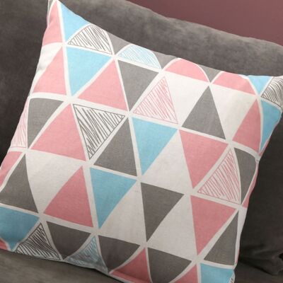 HEAT Kissenbezug Für Zuhause, Sofakissen, Leinen, Nordischer Stil, Alltags-heimtextilien, Buntes Dreieck, 45x45 HEAT Kissenbezug Für Zuhause, Sofakissen, Leinen, Nordischer Stil, Alltags-heimtextilien, Buntes Dreieck, 45x45