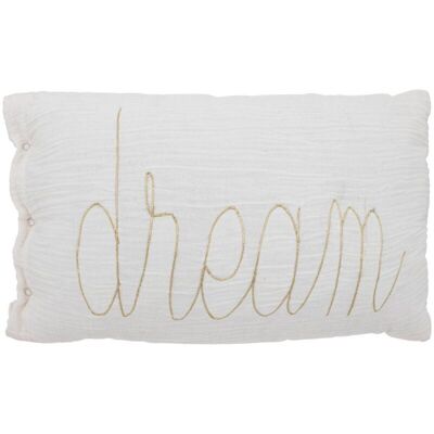 Atmosphera - Rechteckiges Kissen Lili Baumwollgaze - Weiß - 50x30 Cm Créateur D'Intérieur Atmosphera - Rechteckiges Kissen Lili Baumwollgaze - Weiß - 50x30 Cm Créateur D'Intérieur
