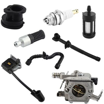 HEAT Vergaser Und Zündspule Für Stihl Walbro 017 018 Ms170 Ms180 Kettensäge, Austauschset HEAT Vergaser Und Zündspule Für Stihl Walbro 017 018 Ms170 Ms180 Kettensäge, Austauschset