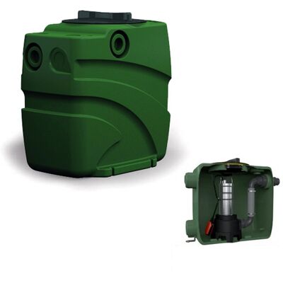 Fekabox 110 Hebeanlage - Eine Kapazität Von 110 L - Sammelbehälter Für Abwasser - Mit Allen Erforderlichen Leitungen Ausgestattet - Dab Fekabox 110 Hebeanlage - Eine Kapazität Von 110 L - Sammelbehälter Für Abwasser - Mit Allen Erforderlichen Leitungen Ausgestattet - Dab