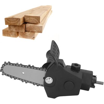 JUTE 4/6-zoll-elektrobohrmaschine Auf Mini-kettensägen-konverter: Schneidwerkzeug Für Die Holzbearbeitung (diy) 4-zoll-elektrobohrmaschine Auf Mini-kettensäge (schwarze Ausführung) JUTE 4/6-zoll-elektrobohrmaschine Auf Mini-kettensägen-konverter: Schneidwerkzeug Für Die Holzbearbeitung (diy) 4-zoll-elektrobohrmaschine Auf Mini-kettensäge (schwarze Ausführung)