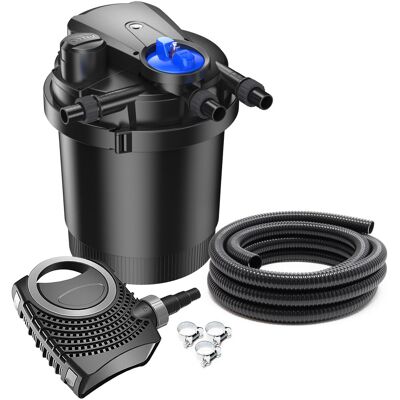WILTEC Sunsun Komplettset: Cpa-2500 Teichdruckfilter Bis 6000 L Mit 11 Watt Uv-c Teichklärer, Neo-2800 Supereco Teichpumpe 3000l/h 10w, 5m Teichschlauch 32 Mm (1 1/4"), Schlauchschellen W1 44-47mm WILTEC Sunsun Komplettset: Cpa-2500 Teichdruckfilter Bis 6000 L Mit 11 Watt Uv-c Teichklärer, Neo-2800 Supereco Teichpumpe 3000l/h 10w, 5m Teichschlauch 32 Mm (1 1/4"), Schlauchschellen W1 44-47mm