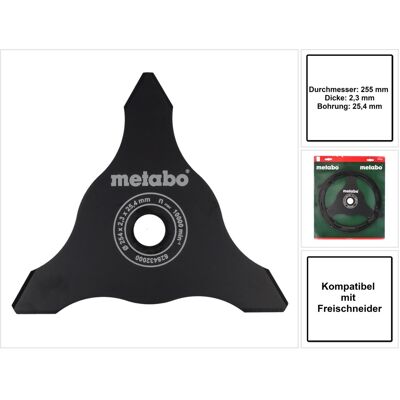 Metabo - Dickichtmesser 3-flügelig Für Freischneider Metabo - Dickichtmesser 3-flügelig Für Freischneider