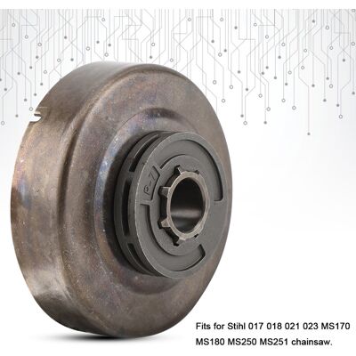 HEAT Trommelkupplung + Kettenrad Für Stihl 017 018 021 Ms170 Ms180 Kettensäge, Ersatzteilset, Robuster Stahl, 3/8 Zoll, 7 Zähne. HEAT Trommelkupplung + Kettenrad Für Stihl 017 018 021 Ms170 Ms180 Kettensäge, Ersatzteilset, Robuster Stahl, 3/8 Zoll, 7 Zähne.