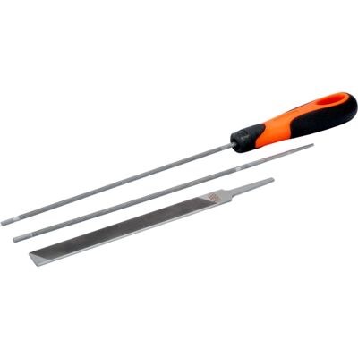 Bahco - Kettensägen Feilensatz Ergo Griff Rundfeile Flachfeile 200mm / Ø 5,5 Mm Bahco - Kettensägen Feilensatz Ergo Griff Rundfeile Flachfeile 200mm / Ø 5,5 Mm
