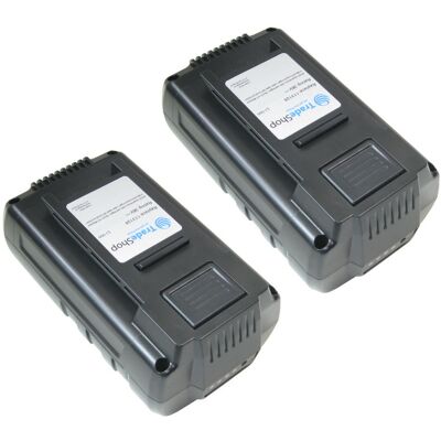 2x Trade-shop Premium Li-ion Akku 36v / 4000mah / 144wh Für Al-ko Akku Grastrimmer Gt 36 Li, Akku Heckenschere Ht 36 Li, Akku Laubbläser Lb 36 Li, Moweo 3.85 Li, Energyflex-serie 2x Trade-shop Premium Li-ion Akku 36v / 4000mah / 144wh Für Al-ko Akku Grastrimmer Gt 36 Li, Akku Heckenschere Ht 36 Li, Akku Laubbläser Lb 36 Li, Moweo 3.85 Li, Energyflex-serie