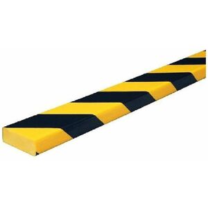 Knuffi - Flächenschutzprofil Kantenschutz Stoßschutz Typ d Größe:laufende Meter - schwarz/gelb