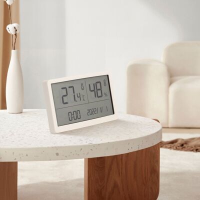 JUTE Gm1371 Standardkonfiguration: Hochpräzises Elektronisches Digitalthermometer Und Hygrometer Mit Einstellbarer Anzeige Von Temperatur/luftfeuchtigkeit (℉/℃) Und Uhrzeit/datum. JUTE Gm1371 Standardkonfiguration: Hochpräzises Elektronisches Digitalthermometer Und Hygrometer Mit Einstellbarer Anzeige Von Temperatur/luftfeuchtigkeit (℉/℃) Und Uhrzeit/datum.