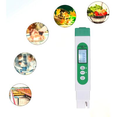 JUTE Hochpräzises Tragbares Wasserqualitätsmessgerät, Salinometer Für Trinkwasser (ec/sg/salt/tds/temp 5 In 1) JUTE Hochpräzises Tragbares Wasserqualitätsmessgerät, Salinometer Für Trinkwasser (ec/sg/salt/tds/temp 5 In 1)