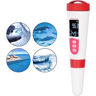 JUTE 4-in-1-teststift: Temperatur/tds/ec/säuregehalt/basengehalt JUTE 4-in-1-teststift: Temperatur/tds/ec/säuregehalt/basengehalt