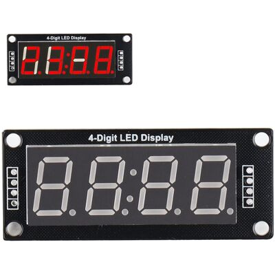 JUTE Tm1637 Led-digitalanzeigemodul Mit Uhr, 0,56 Zoll Vierstellige Siebensegmentanzeige, Uhrmodul Mit Roter Anzeige. JUTE Tm1637 Led-digitalanzeigemodul Mit Uhr, 0,56 Zoll Vierstellige Siebensegmentanzeige, Uhrmodul Mit Roter Anzeige.