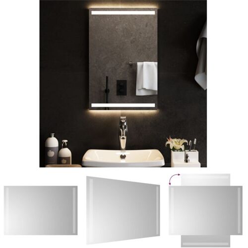 VIDAXL The Living Store LED-Badspiegel 40x60 cm - Spiegel
