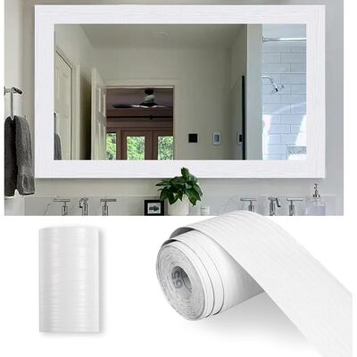 OEM Wasserfester Klebestreifen 5 Cm X 10 M, Weiß, Auf Rolle, Für Türrahmen, Spiegel, Fußleisten, Badezimmer OEM Wasserfester Klebestreifen 5 Cm X 10 M, Weiß, Auf Rolle, Für Türrahmen, Spiegel, Fußleisten, Badezimmer