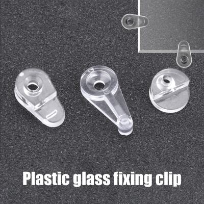 JUTE 50 Befestigungsclips Für Glas, Glasscheiben Und Spiegel, Rutschfest, Wasserdicht Und Transparent, Mit Befestigungsschlaufe. JUTE 50 Befestigungsclips Für Glas, Glasscheiben Und Spiegel, Rutschfest, Wasserdicht Und Transparent, Mit Befestigungsschlaufe.