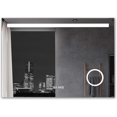 Miqu - Badspiegel 100 X 70 Cm Mit Beleuchtung Led Rechteckig Badezimmer Wandspiegel Antibeschlage Lichtspiegel Mit Touchschalter Ip44 Kaltweissen Mih Miqu - Badspiegel 100 X 70 Cm Mit Beleuchtung Led Rechteckig Badezimmer Wandspiegel Antibeschlage Lichtspiegel Mit Touchschalter Ip44 Kaltweissen Mih