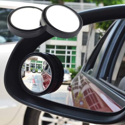 HEAT Verstellbarer 360°-totwinkel-rückspiegel, 2 Stück, Hd-glas Und Abs-gehäuse, Selbstklebender Runder Konvexer Spiegel Für Autos HEAT Verstellbarer 360°-totwinkel-rückspiegel, 2 Stück, Hd-glas Und Abs-gehäuse, Selbstklebender Runder Konvexer Spiegel Für Autos