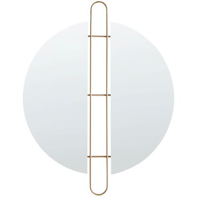 BELIANI Wandspiegel Attin 52 Cm 65 Cm Gold BELIANI Wandspiegel Attin 52 Cm 65 Cm Gold