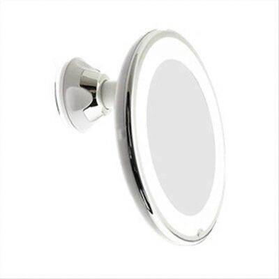 MIXHOME 10-fach Vergrößernder Led-beleuchteter Kosmetikspiegel, Friseurspiegel Mit Beleuchtung Für Badezimmer Und Schlafzimmer, Faltbarer Schönheitsspiegel MIXHOME 10-fach Vergrößernder Led-beleuchteter Kosmetikspiegel, Friseurspiegel Mit Beleuchtung Für Badezimmer Und Schlafzimmer, Faltbarer Schönheitsspiegel