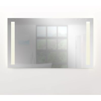 Acquavapore - Badspiegel, Badezimmer Spiegel, Leuchtspiegel Mit Spiegelheizung 100x70cm Lsp09 Mit Spiegelheizung Acquavapore - Badspiegel, Badezimmer Spiegel, Leuchtspiegel Mit Spiegelheizung 100x70cm Lsp09 Mit Spiegelheizung