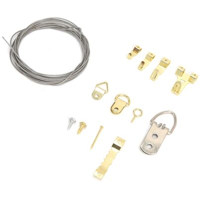 HEAT 520-teiliges Set Mit Bilderhaken Im Europäischen Stil, Aufhängevorrichtung Für Wandbilder, Uhren Und Spiegel HEAT 520-teiliges Set Mit Bilderhaken Im Europäischen Stil, Aufhängevorrichtung Für Wandbilder, Uhren Und Spiegel