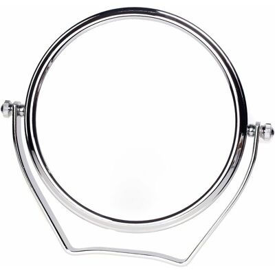 Minkurow 3-fach Vergrößerungs-schminkspiegel, 6 Zoll Kompakter Stand-kosmetikspiegel, Chrom, Ø 15,3 Cm, 100% Und 700% 360° Drehbar, Hochwertiger Tischspiegel, 7x Minkurow 3-fach Vergrößerungs-schminkspiegel, 6 Zoll Kompakter Stand-kosmetikspiegel, Chrom, Ø 15,3 Cm, 100% Und 700% 360° Drehbar, Hochwertiger Tischspiegel, 7x