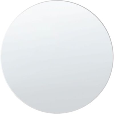 Beliani Wandspiegel Silber 80 x 80 cm Rund Dekorativ Beliani Wandspiegel Silber 80 x 80 cm Rund Dekorativ