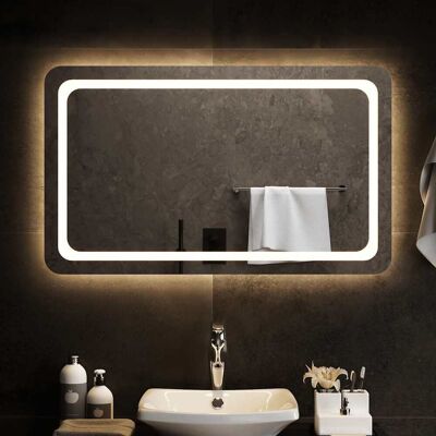 vidaXL 100x60 cm LED Badezimmer Spiegel mit Wandmontage - Wasserdicht & Modern vidaXL 100x60 cm LED Badezimmer Spiegel mit Wandmontage - Wasserdicht & Modern