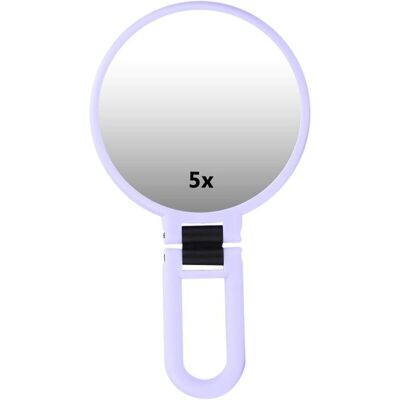 XL DESTOCK Zusammenklappbarer Vergrößerungsspiegel X5, Tragbarer Reise-make-up-spiegel Mit Verstellbarem Kosmetikspiegel (lila) XL DESTOCK Zusammenklappbarer Vergrößerungsspiegel X5, Tragbarer Reise-make-up-spiegel Mit Verstellbarem Kosmetikspiegel (lila)