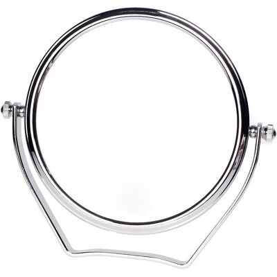Minkurow Schminkspiegel 5-fache Vergrößerung, 6 Zoll Kompakter Stand-kosmetikspiegel, Chrom, Ø 15,3 Cm, 100% Und 500% 360° Drehbar, Hochwertiger Tischspiegel, Tkd3102-5x Minkurow Schminkspiegel 5-fache Vergrößerung, 6 Zoll Kompakter Stand-kosmetikspiegel, Chrom, Ø 15,3 Cm, 100% Und 500% 360° Drehbar, Hochwertiger Tischspiegel, Tkd3102-5x