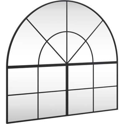 vidaxl Schwarzer Eisen Wandspiegel 100x90cm vidaxl Schwarzer Eisen Wandspiegel 100x90cm