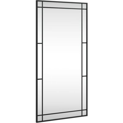 Vidaxl Wandspiegel Schwarz 50x100 Cm Rechteckig Eisen Vidaxl Wandspiegel Schwarz 50x100 Cm Rechteckig Eisen