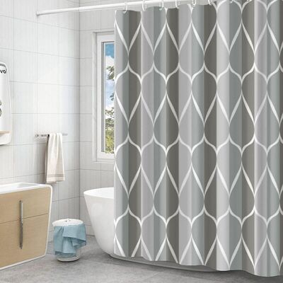 OEM Schimmelresistenter Duschvorhang, 180 X 180 Cm, Polyestergewebe, Wasserdicht, Grau OEM Schimmelresistenter Duschvorhang, 180 X 180 Cm, Polyestergewebe, Wasserdicht, Grau