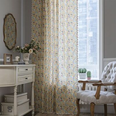 OEM Halbverdunkelnder Vorhang Im Boho-stil Aus Baumwolle Und Leinen Mit Farbenfrohem Blumenmuster, Handgefertigten Quasten Und Stangendurchzug, Ideal Für Wohn- Und Schlafzimmer, 150 X 200 Cm, 1 Stück OEM Halbverdunkelnder Vorhang Im Boho-stil Aus Baumwolle Und Leinen Mit Farbenfrohem Blumenmuster, Handgefertigten Quasten Und Stangendurchzug, Ideal Für Wohn- Und Schlafzimmer, 150 X 200 Cm, 1 Stück