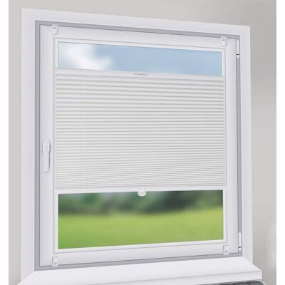 Plissee Ohne Bohren Verdunkelung, Fenster Plissee Klemmfix Jalousie, Weiß, 105x130cm - Sekey Plissee Ohne Bohren Verdunkelung, Fenster Plissee Klemmfix Jalousie, Weiß, 105x130cm - Sekey