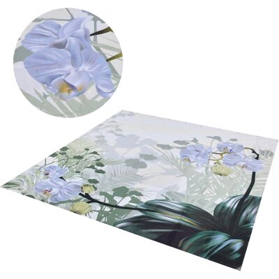 HEAT Wasserdichter Duschvorhang Aus Polyester Mit Blumenmuster, 180 X 200 Cm, Inklusive Haken, Elegante Badezimmerdekoration HEAT Wasserdichter Duschvorhang Aus Polyester Mit Blumenmuster, 180 X 200 Cm, Inklusive Haken, Elegante Badezimmerdekoration