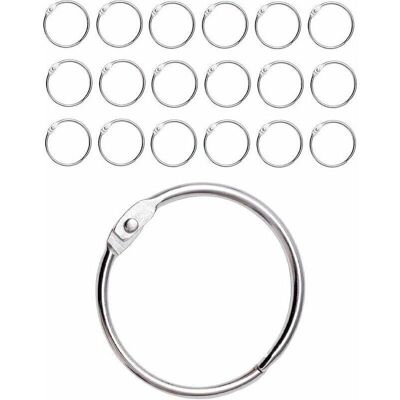 BOBYPET Metallene Duschvorhangringe, Leicht Zu Öffnen Und Zu Schließen, 20er-packung Silberne Vorhangringe Für Badezimmer BOBYPET Metallene Duschvorhangringe, Leicht Zu Öffnen Und Zu Schließen, 20er-packung Silberne Vorhangringe Für Badezimmer