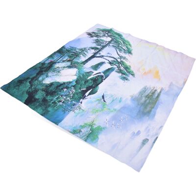HEAT Chinesische 3d-digitaldruck-vorhänge Mit Kiefernlandschaftsmotiv Für Wohn- Und Schlafzimmer, 150 X 166 Cm / 59,1 X 65,4 Zoll HEAT Chinesische 3d-digitaldruck-vorhänge Mit Kiefernlandschaftsmotiv Für Wohn- Und Schlafzimmer, 150 X 166 Cm / 59,1 X 65,4 Zoll