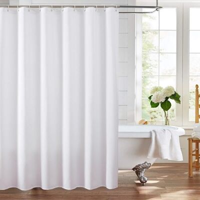OEM Peva-duschvorhang Mit Ringen Und Haken, Waschbar, Schimmelresistent (weiß, 180 X 180 Cm) OEM Peva-duschvorhang Mit Ringen Und Haken, Waschbar, Schimmelresistent (weiß, 180 X 180 Cm)